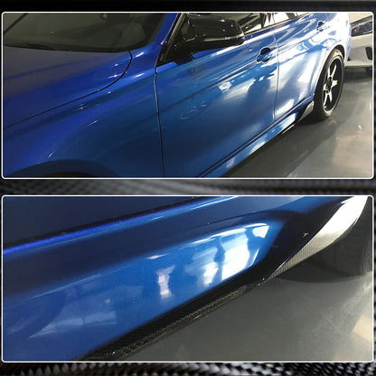 Side Skirt Extensions V2 (for F30 M-Sport, Carbon) for BMW 3 Series F-30/31/34 2012-2019 - image 5