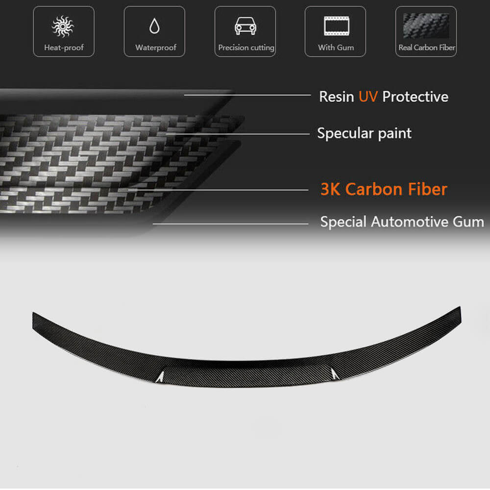 M4-Style V1 Spoiler (for G20/G80, Carbon) for BMW 3 Series G20/G21 2018- - image 5
