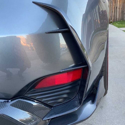 Covers on the rear bumper (for Q60 2016-2022, Carbon) for Infiniti Q50/Q60 2013-2024 - image 5