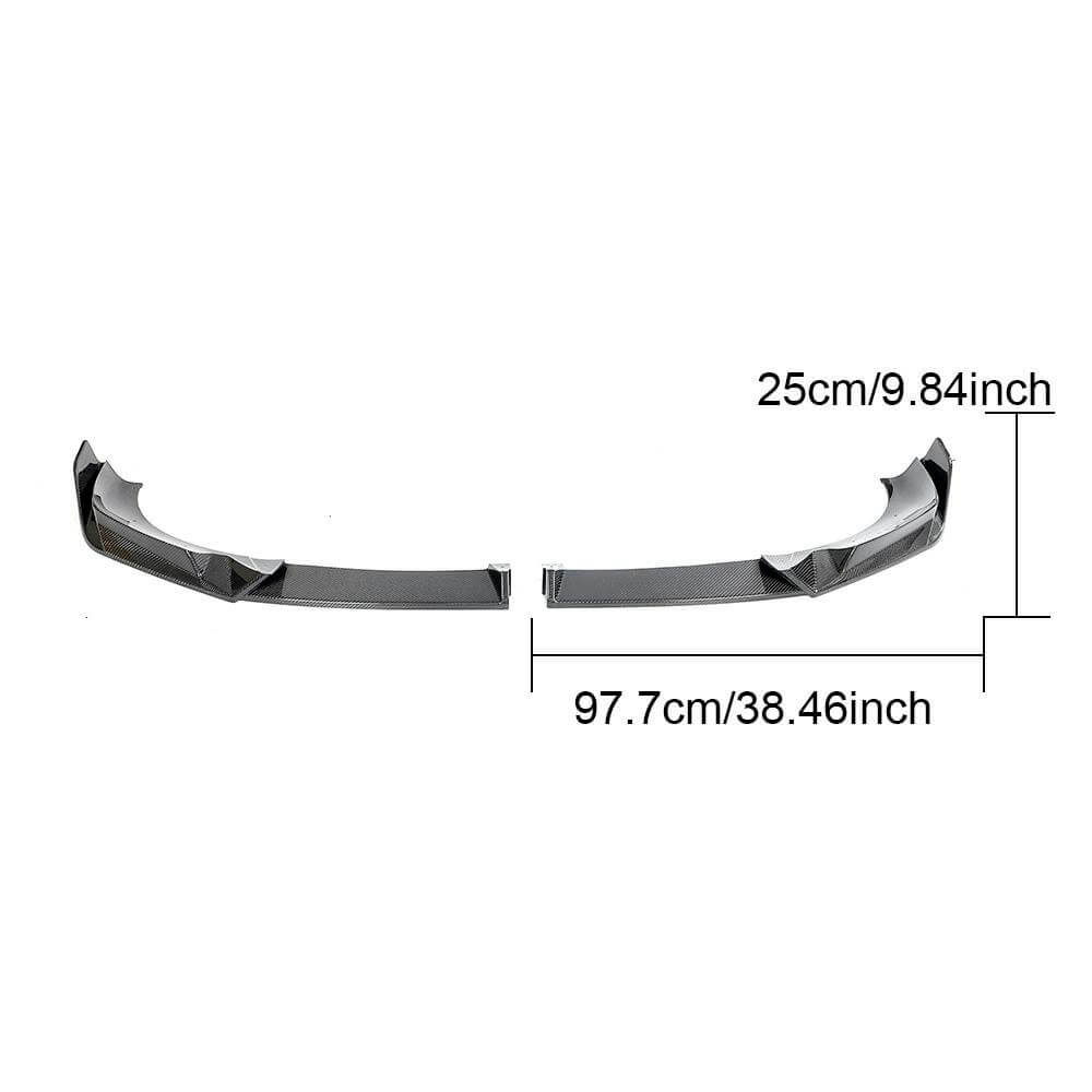 Front Bumper Lip (for M-Sport 2022-2024, Carbon) for BMW X3 G01 2018- - image 5