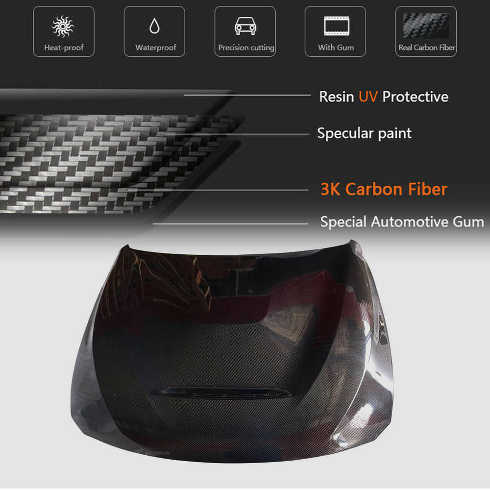 M3-Style Hood (for F30/F31, Carbon) for BMW 3 Series F30/F31 2012-2019 - image 5