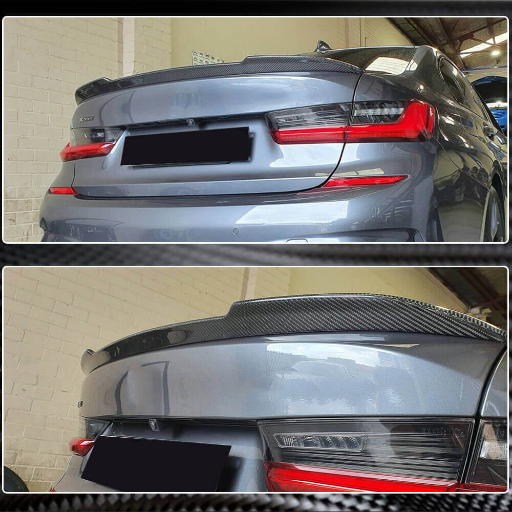 Rear Trunk Spoiler Carbon Fiber V19 (SD) for BMW 3 series G20/21 2018- - image 5