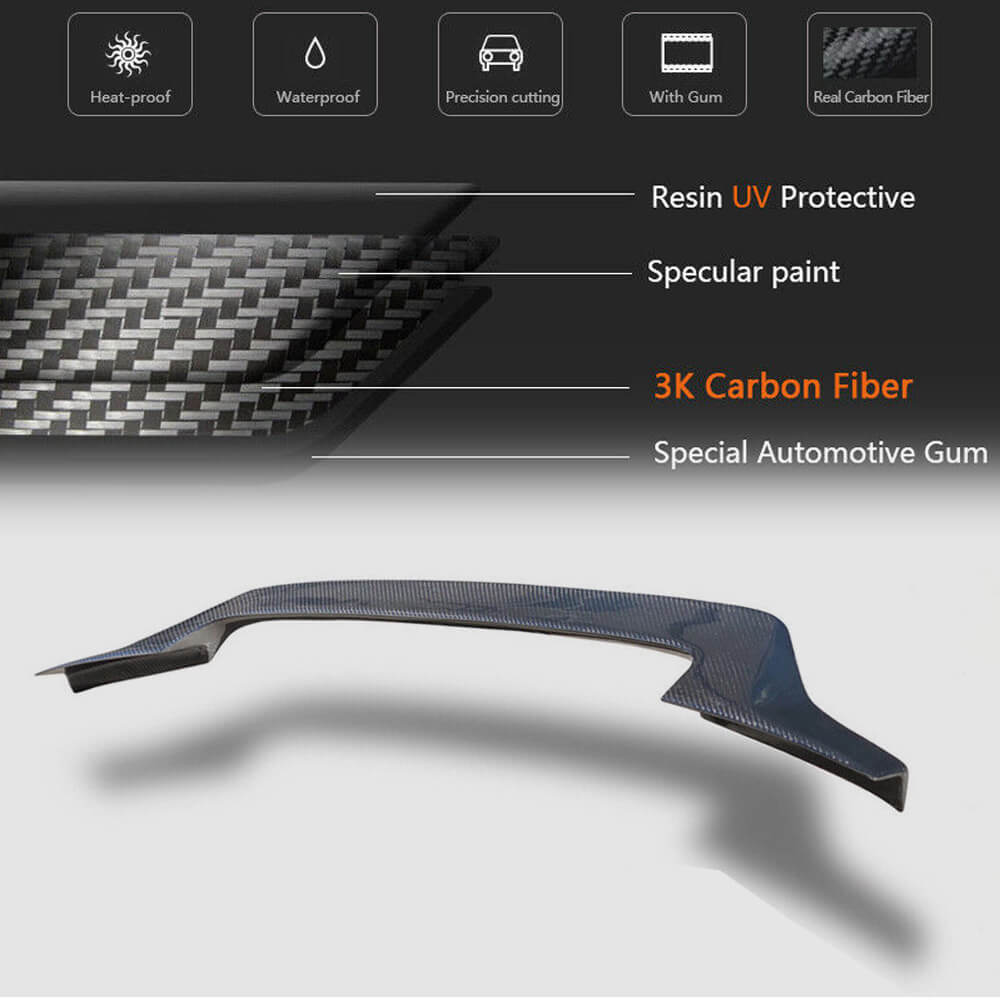 V8 Spoiler (for Sedan, Carbon) for Audi A4 B9 2015-2024 - image 5