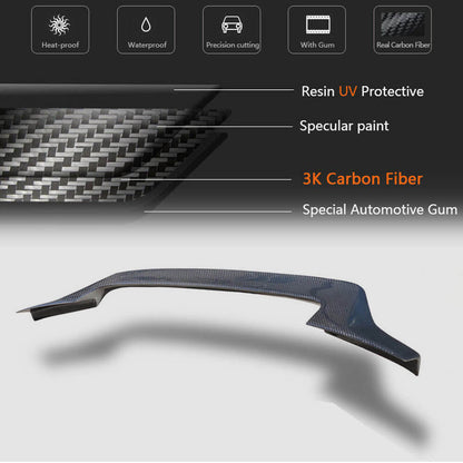 V8 Spoiler (for Sedan, Carbon) for Audi A4 B9 2015-2024 - image 5