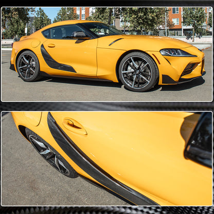Door Trim Covers (Carbon) for Toyota Supra 2019- - image 6
