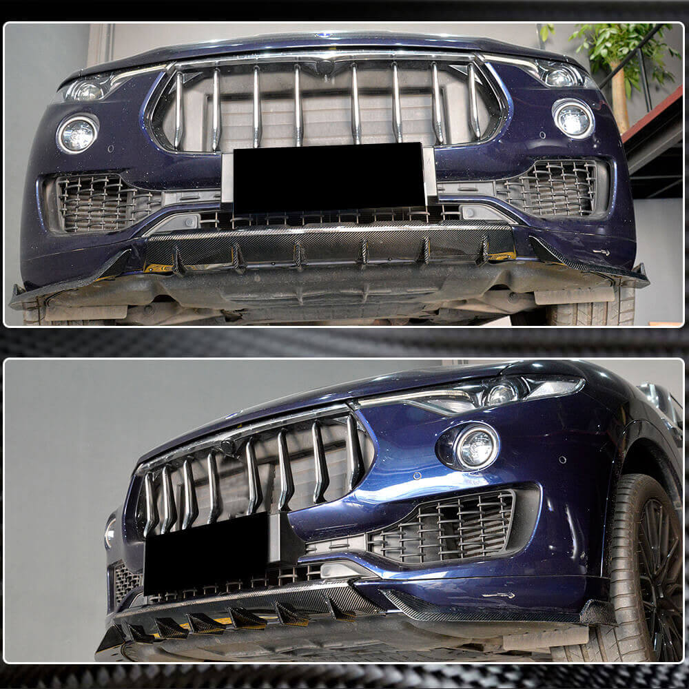 Front Bumper Lip V1 Add-on (for Base/S, Carbon) for Maserati Levante 2016- - image 5
