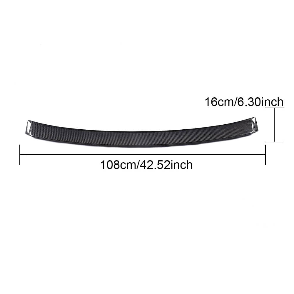 Rear Window Spoiler V2 (for Sedan, Carbon) for Audi A3 2012-2020 - image 5