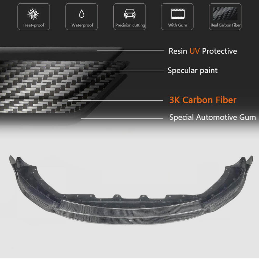 Lip V2 front bumper cover (for Base/S, Carbon) for Maserati Levante - image 5
