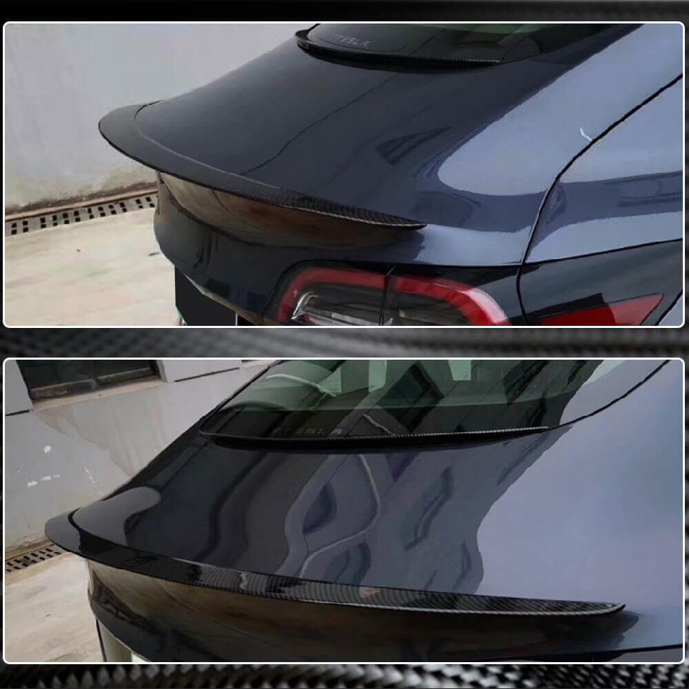 Rear Spoiler V7 (2017-2023, Carbon) for Tesla Model 3 2017- - image 5