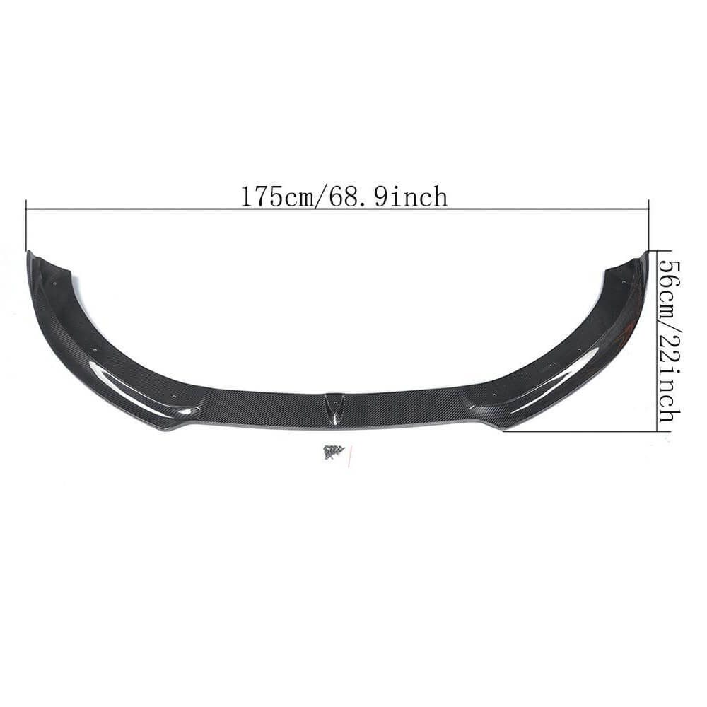 Front Bumper Lip V1 (2006-2010, Carbon) for Audi ТТ 2006-2014 - image 5