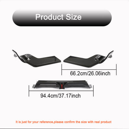 Rear Bumper Diffuser V2 (2021+, Carbon) for Porsche Macan 2014-2024 - image 5