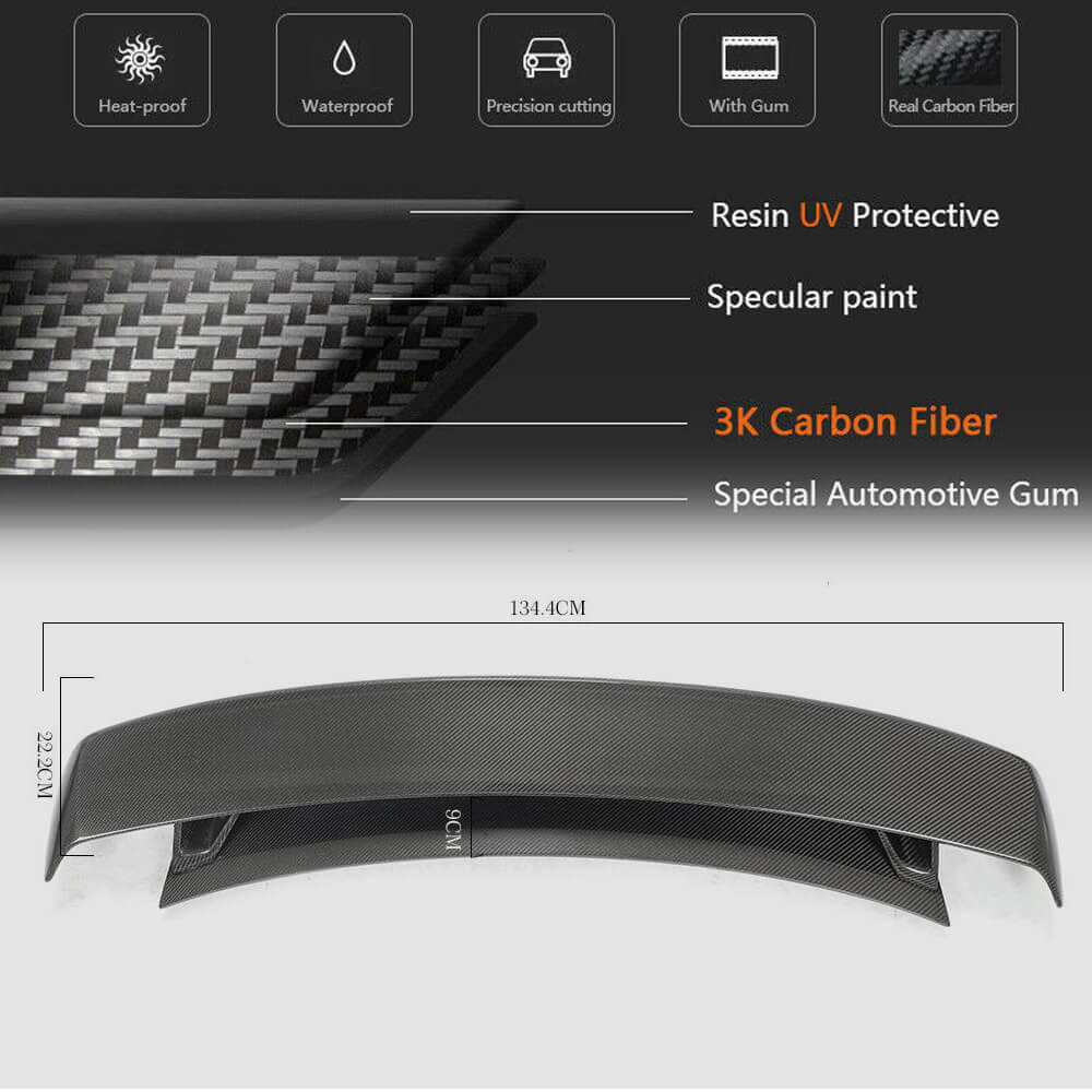Spoiler V3 (Carbon) for Audi TT 2006-2014 - image 5