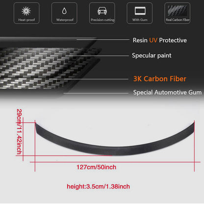 Spoiler V10 (for SD 2015-2019, Carbon) for Mercedes C-class W205 2014-2021 - image 5