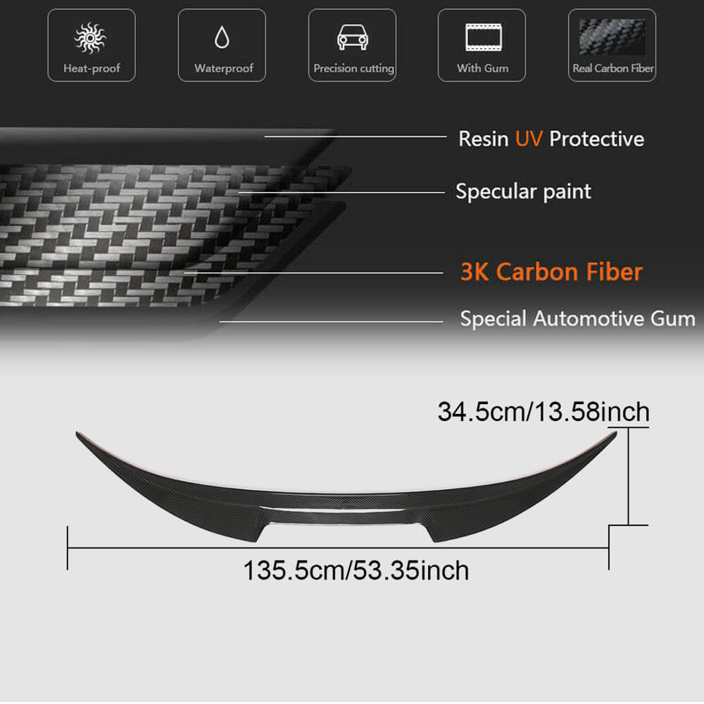 PSM-Style Spoiler (for G14/F91, Carbon) for BMW 8 cерія G14/G15/G16 2018- - image 5