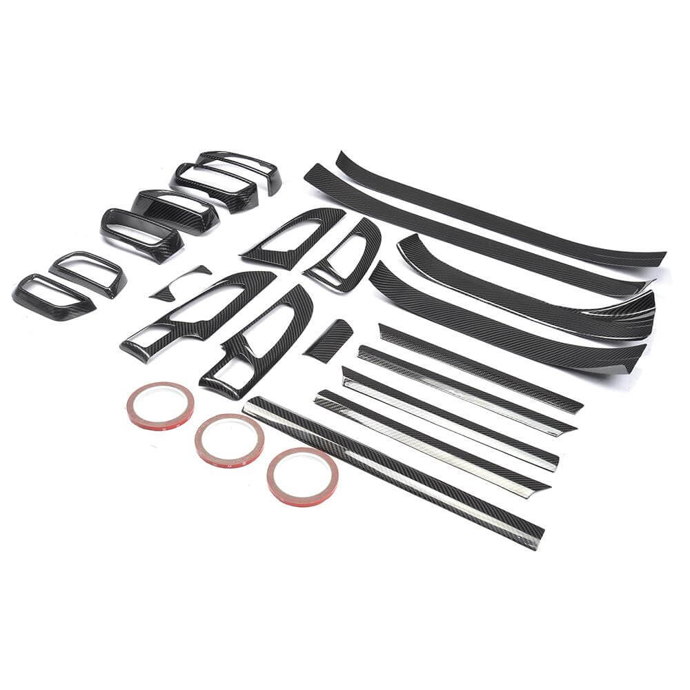 A set of carbon inserts in the interior (2015-2018) for Porsche Cayenne 2010-2017 - image 5