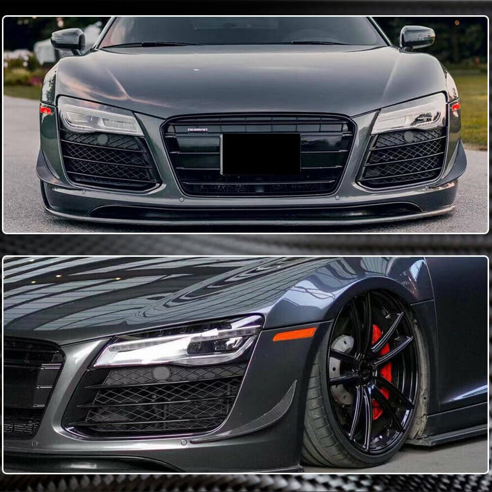 Front Bumper Vents Carbon Fiber for Audi R8 2006-2015 - image 5