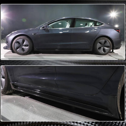 Side Skirts Carbon Fiber V4 (2016-2022) for Tesla Model 3 - image 5