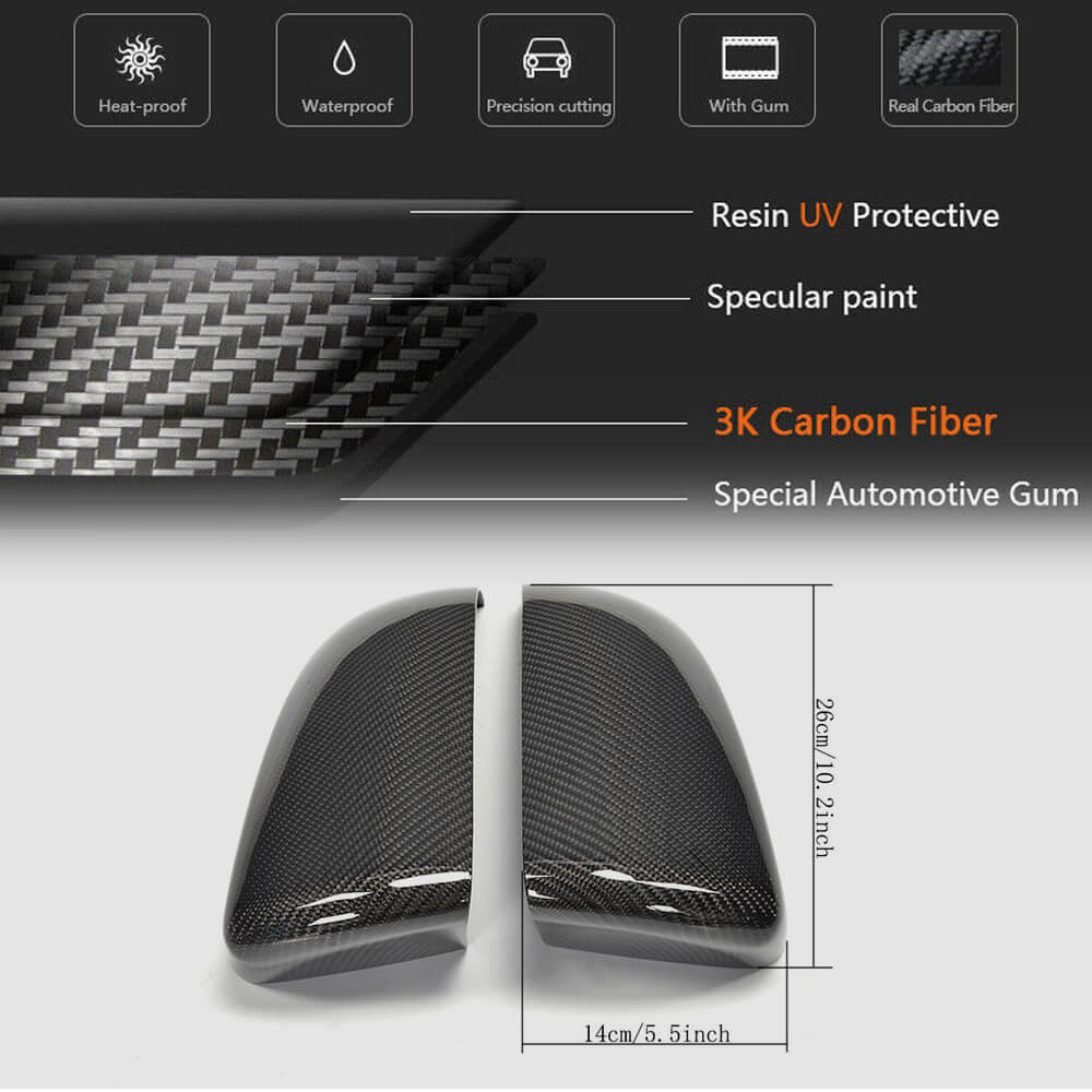 Mirror Covers Carbon Fiber for BMW X5 E-70 2007-2013 - image 5