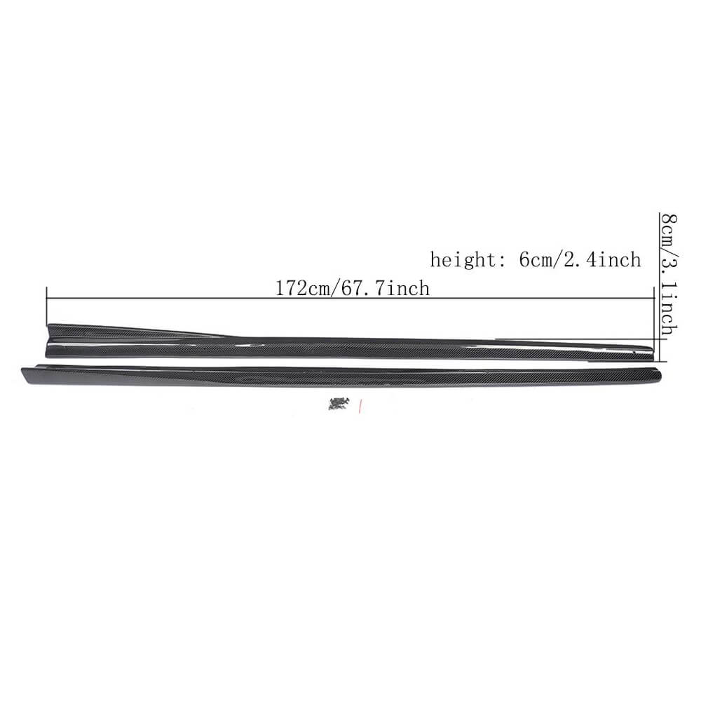 Side Skirts V1 (Carbon) for Audi ТТ 2006-2014 - image 5