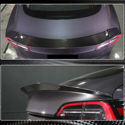 Rear Trunk Spoiler Carbon Fiber V1 (2016-2022) for Tesla Model 3 - image 5