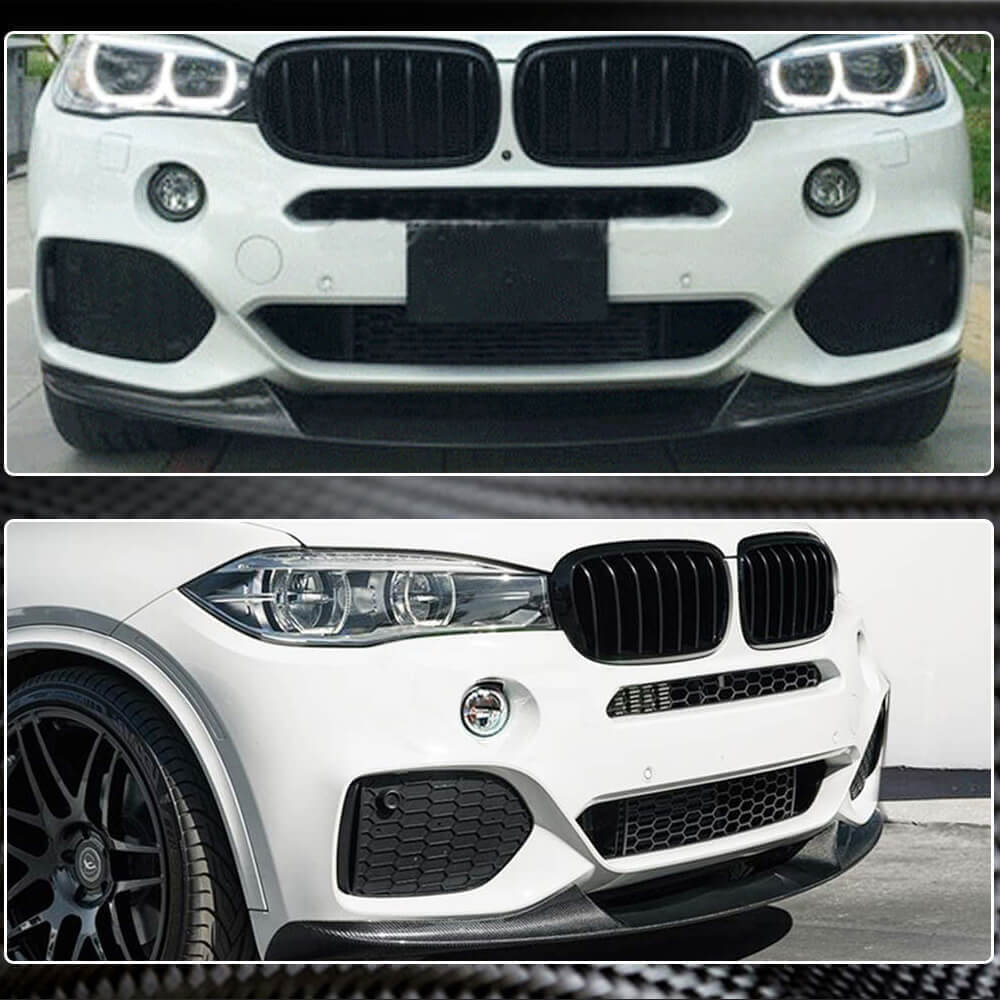 Front Bumper Lip (for M-Sport, Carbon) for BMW X5 F-15 2013-2018 - image 5