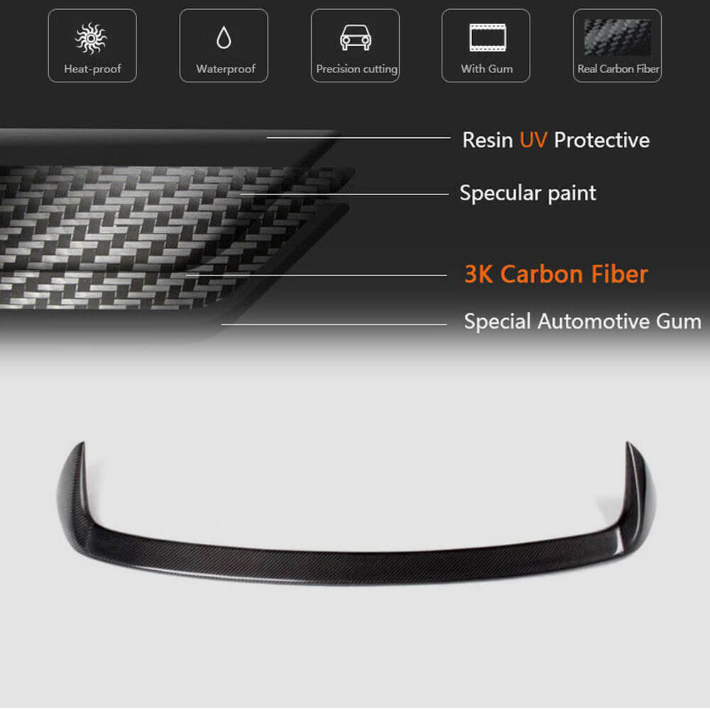 Rear Roof Spoiler Carbon Fiber V3 (F20/F21) for BMW 1 series F20/21 2011-2019 - image 5