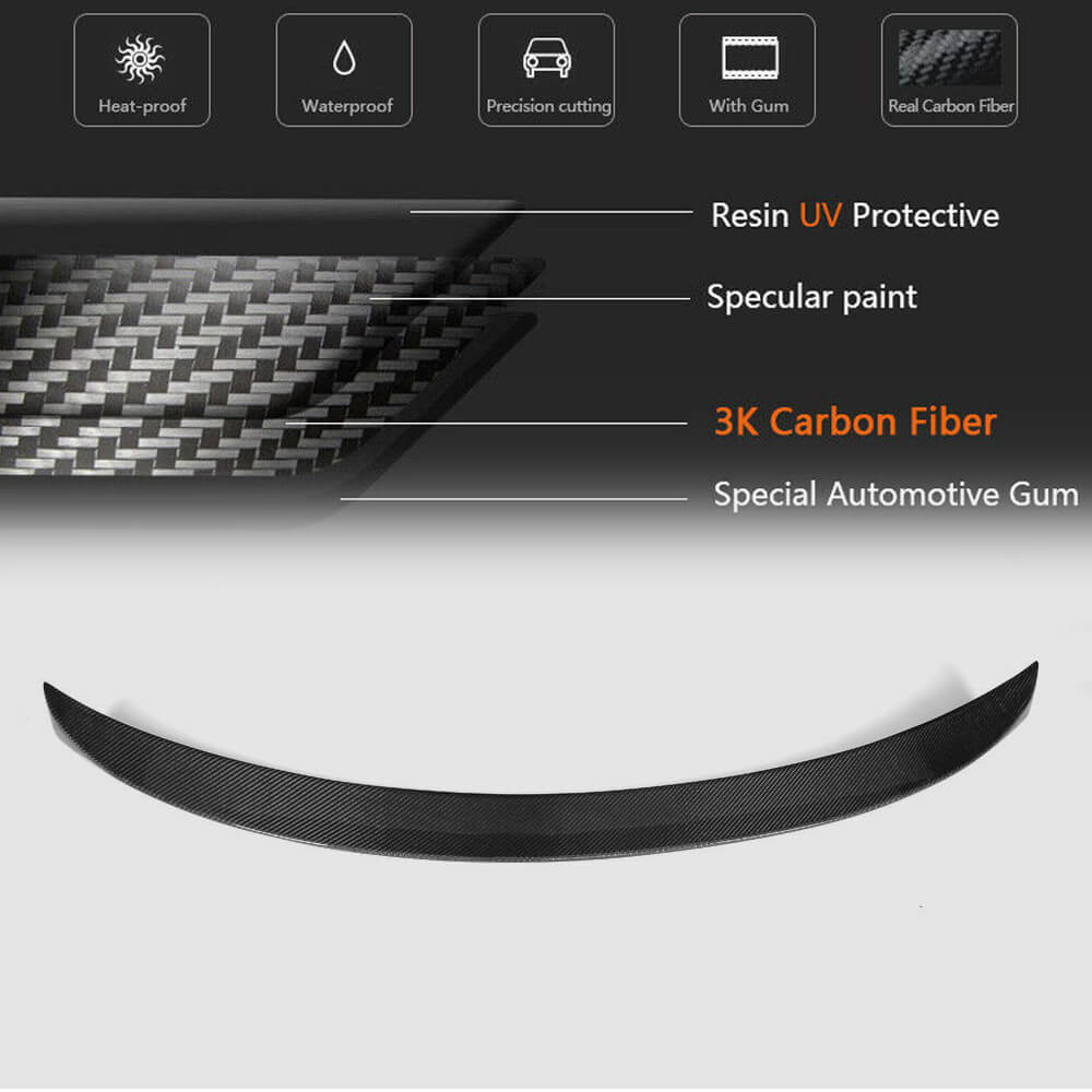 V7 Spoiler (for Q50, Carbon) for Infiniti Q50/Q60 2013-2024 - image 5