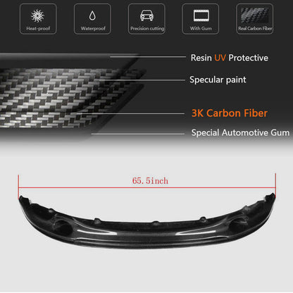 Front Bumper Lip V2 for 1M E82 Carbon for BMW 1 Series E81/82/87/88 2004-2011 - image 5