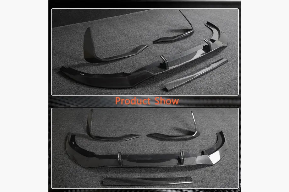 Front bumper lip (2021+, Carbon) for Audi Q8 2018- - image 5