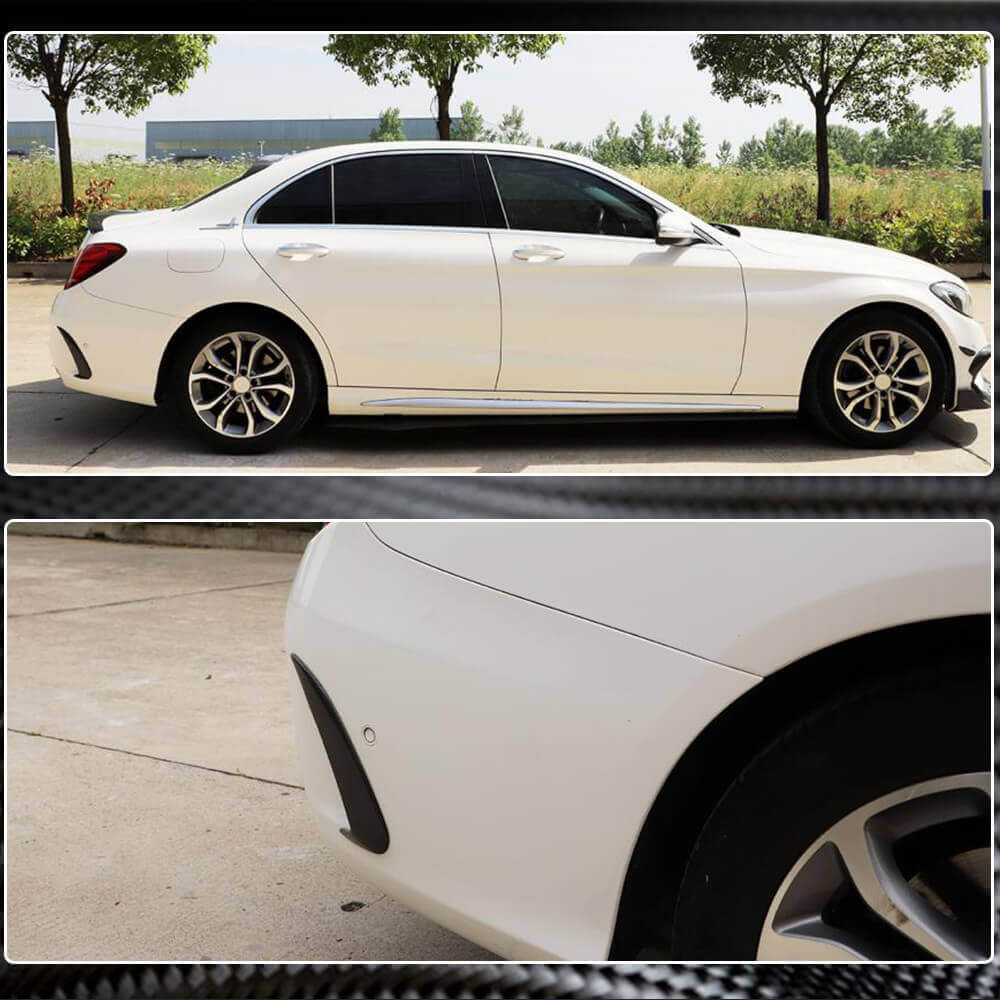 Covers on the rear bumper (for SD C43/C63 AMG 2015-2019, Carbon) for Mercedes C-class W205 2014-2021 - image 5