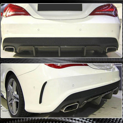 Rear bumper diffuser V2 (for AMG-Line / CLA45 AMG 2013-2016, Carbon) for Mercedes CLA C117 2013-2019 - image 5