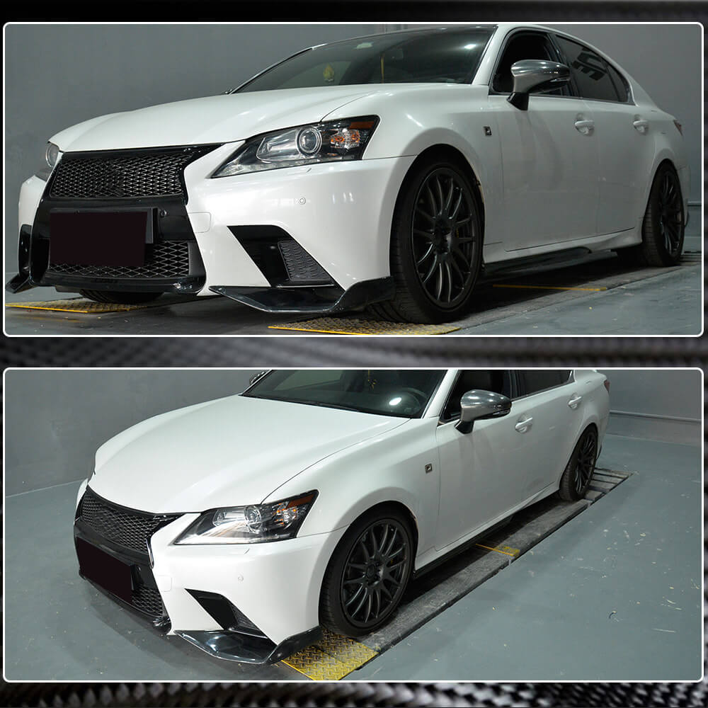 Covers on the front bumper (for F-Sport 2011-2015, Carbon) for Lexus GS 2011-2020 - image 5