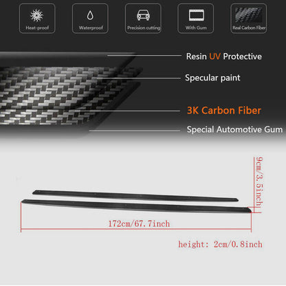 Side skirts V2 (Carbon) for Audi TT 2006-2014 - image 5