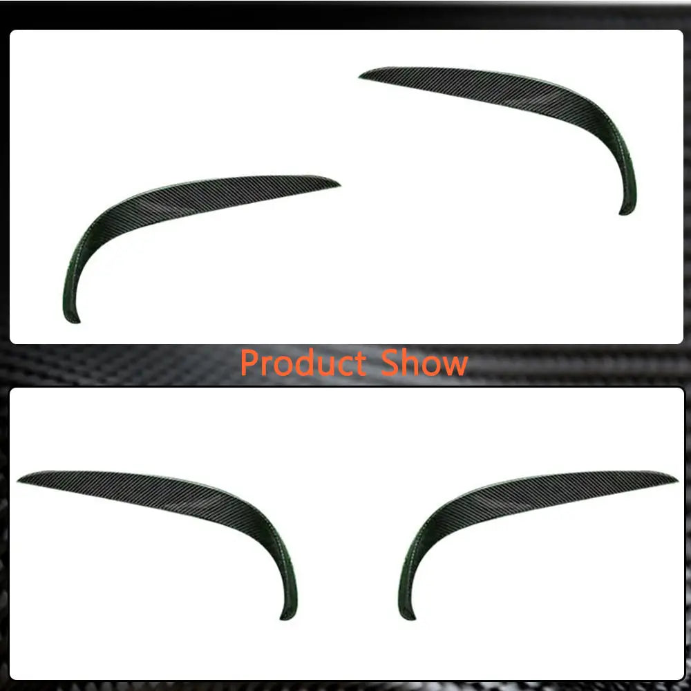 Front Bumper Extensions V2 for S63 AMG 2014-2017 Carbon for Mercedes S-сlass W222 2013-2022 - image 5