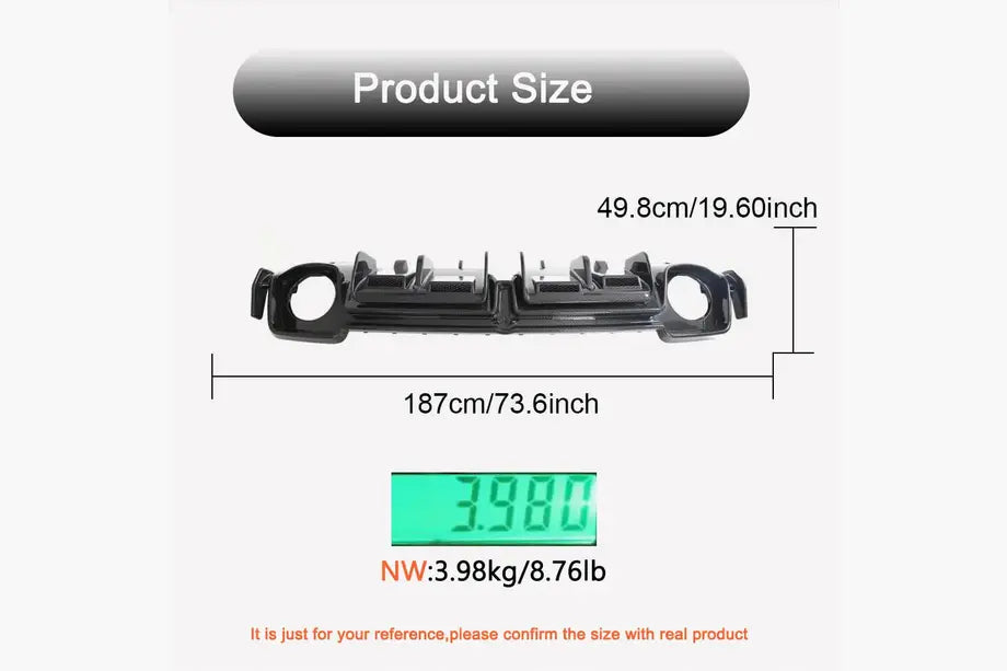 Rear Diffuser V1 (for Spyder 2020+, Carbon) for Audi R8 2015- - image 5