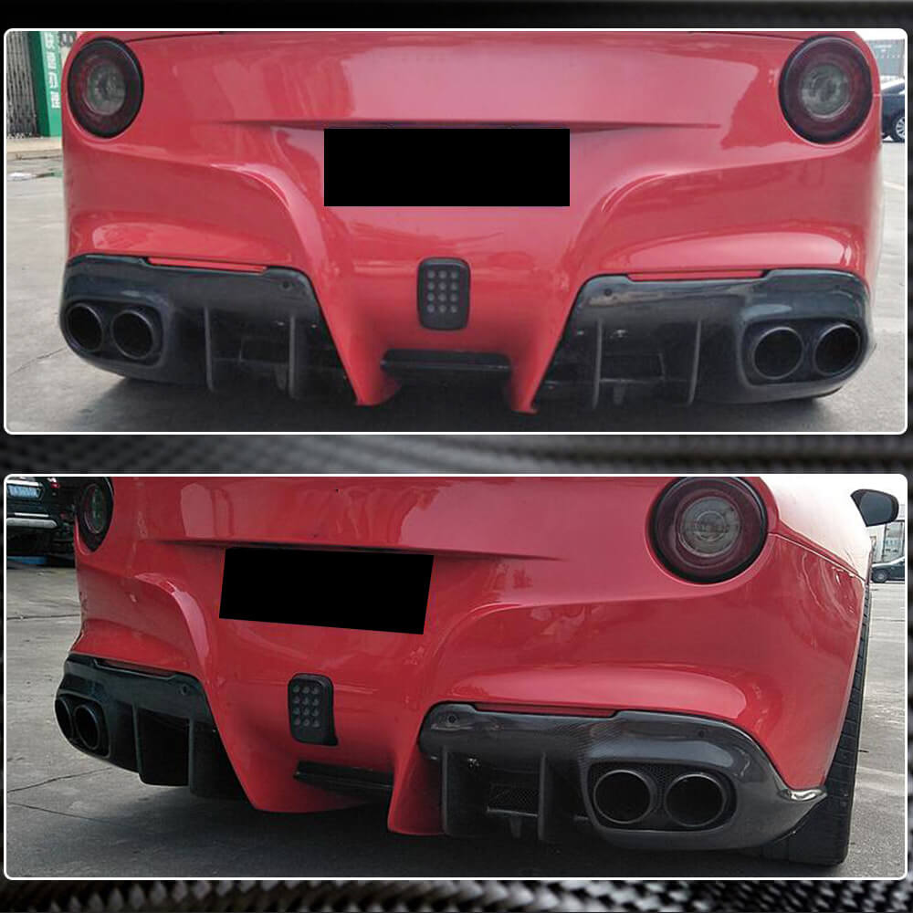 Rear bumper diffuser (2012-2014, Carbon) for Ferrari F12 Berlinetta - image 5