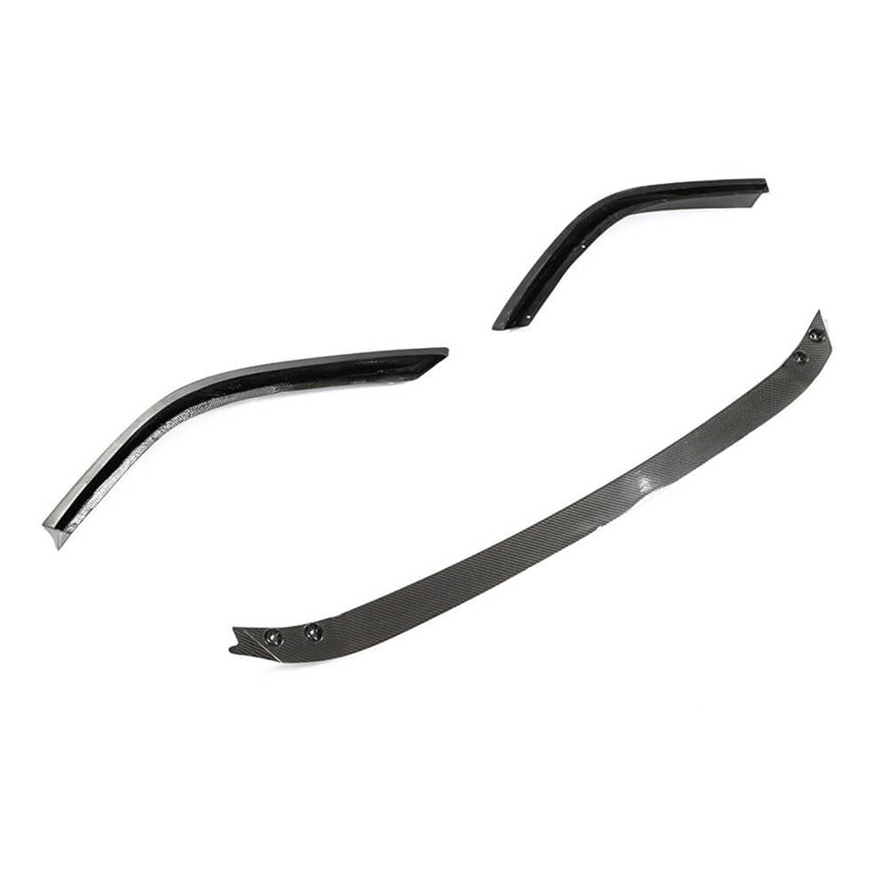 Front Bumper Lip Spoiler (for Base/F-Sport 2018-2020, Carbon) for Lexus ES 2018- - image 5