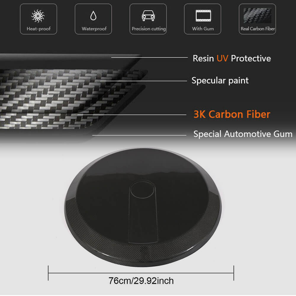 Cover for the spare wheel (for 2004-2018, Dry carbon) for Mercedes G class W463 1990-2018 - image 5