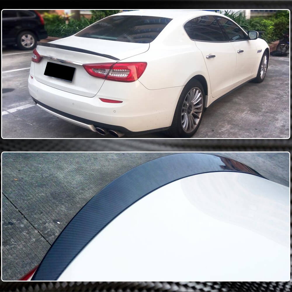 Spoiler V4 (Carbon) for Maserati Quattroporte 2013-2023 - image 5