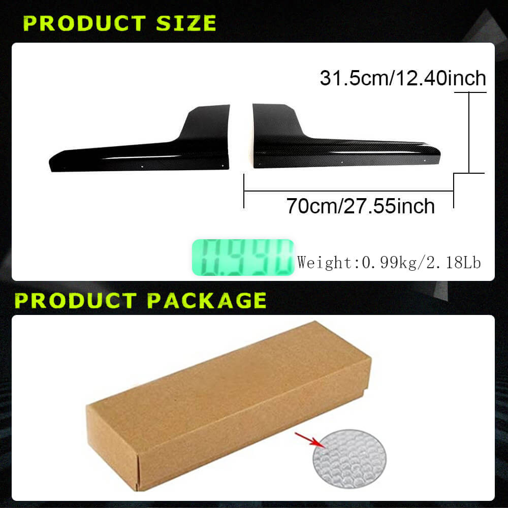 Side Skirts Door Carbon Fiber V2 (for G87) for BMW 2 Series G42 2021- - image 5