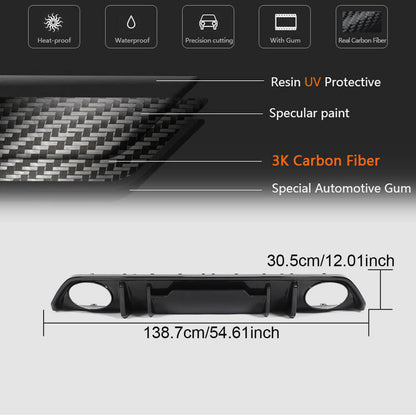 Rear Bumper Diffuser (for RS SD, Carbon) for Audi A3 2020- - image 5