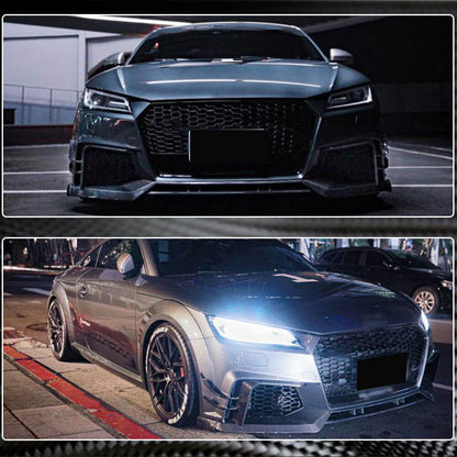 Front bumper lip (for RS, 2016-2019, Carbon) for Audi TT 2014-2023 - image 5