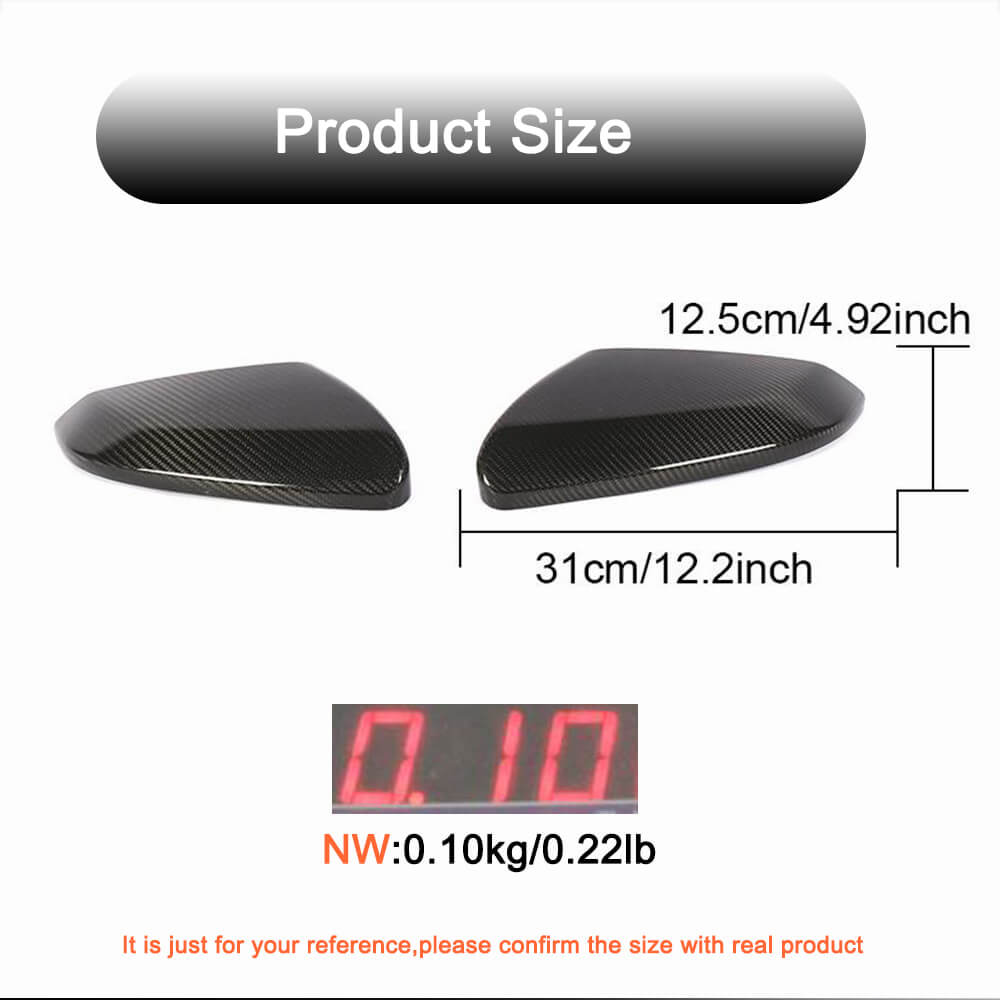 Mirror Covers V1 (Carbon) for Honda Civic Sedan X 2016-2021 - image 5