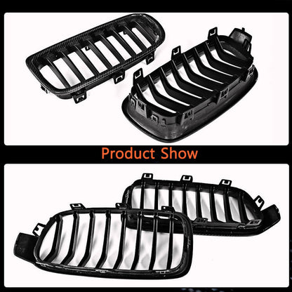 Grille Kidney 1 Bar (Carbon) for BMW 3 Series F-30/31/34 2012-2019 - image 5