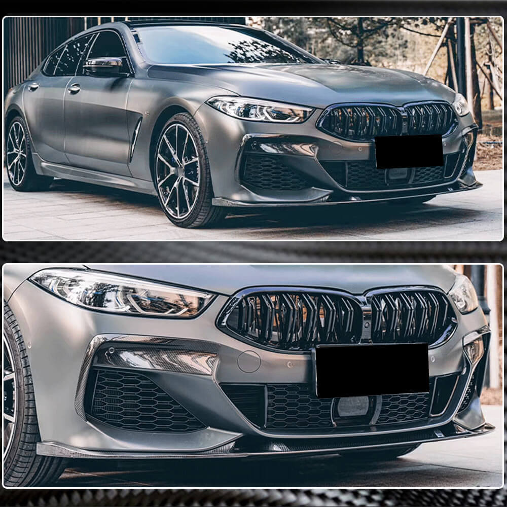 Front Bumper Lip V3 for M-Sport, Carbon for BMW 8 Series G14/G15/G16 2018- - image 5