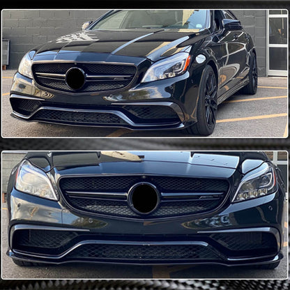 Covers on the front bumper (for CLS63 AMG SD 2015-2018, Carbon) for Mercedes CLS C218 2011-2018 - image 5