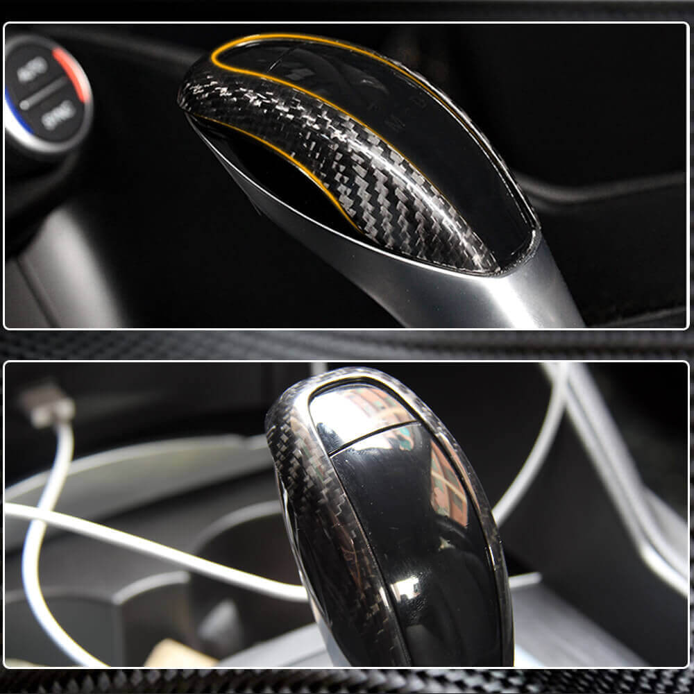 Gear shift knob cover (Dry Carbon) for Alfa Romeo Giulia 2016-2022 - image 5
