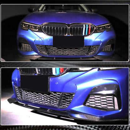 Front Bumper Lip SC-Style for M-Sport 2018-2022 Carbon for BMW 3 Series G20/21 2018- - image 5