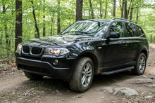 Side Steps Tayga Black (2 pcs, Aluminum) for BMW X3 E-83 2003-2010 - image 1