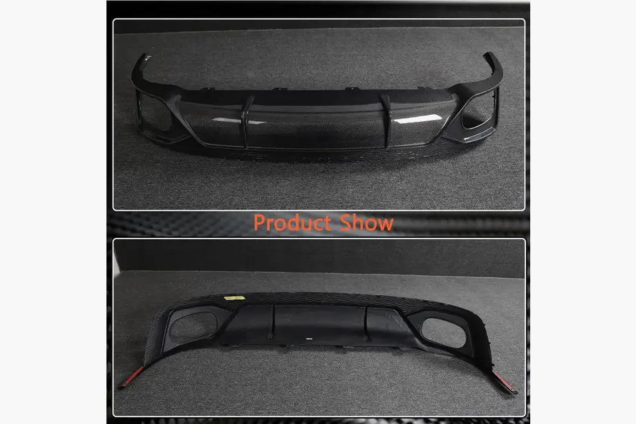 Rear bumper diffuser (2020-2023, Carbon) for Audi Q8 2018- - image 6